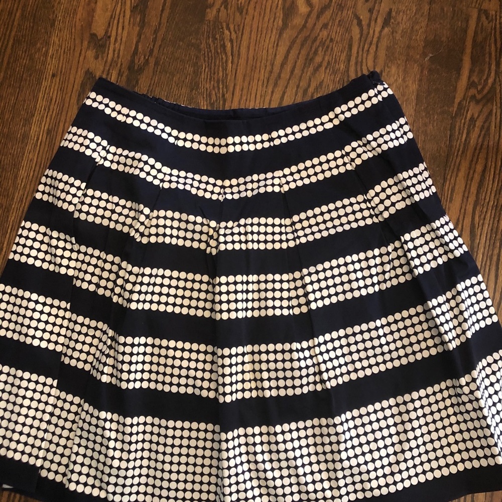 Beautiful navy and white dot skirt